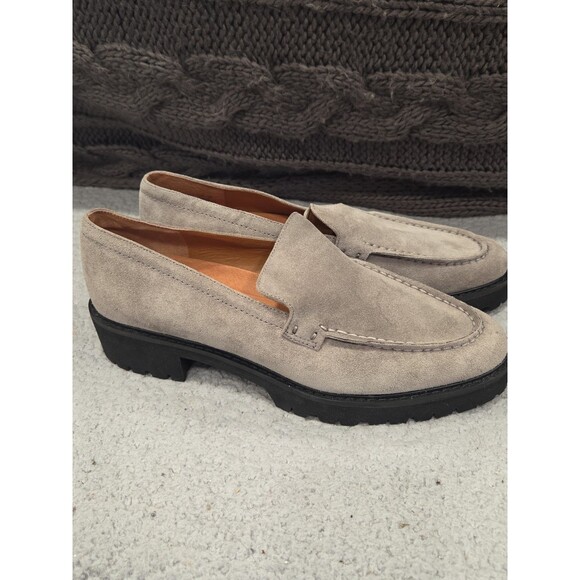 Franco Sarto Shoes - Franco Sarto Senna Women's Lug Sole Loafers Size 10 Grey Suede NWOT
